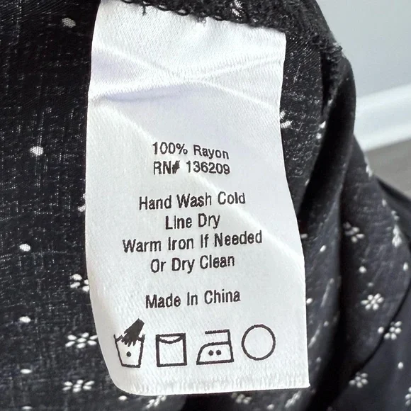 Hatch Twilight Maternity Jumpsuit Size 0 XS Black and White Print Boho Summer